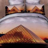 Постельное белье Пирамида Лувра Волшебные сны мако-сатин