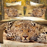 Постельное белье Леопард на камнях Волшебные сны  мако-сатин