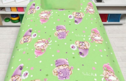 Детское постельное белье Зайка на зеленом Disney бязь