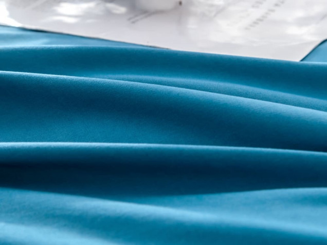 Постельное белье с вышивкой CH039 Viva-Home Textile сатин однотонный