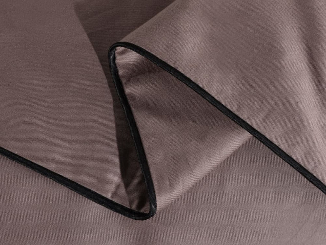 Постельное белье однотонное на резинке OCER007 сатин Элитный Viva-Home Textile