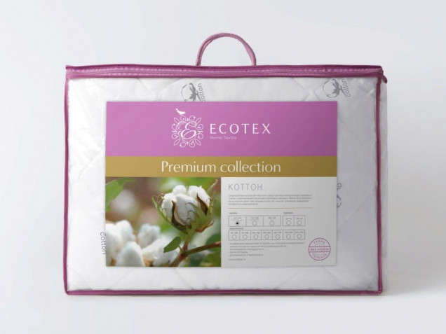 Одеяло Коттон Premium легкое Ecotex стеганое