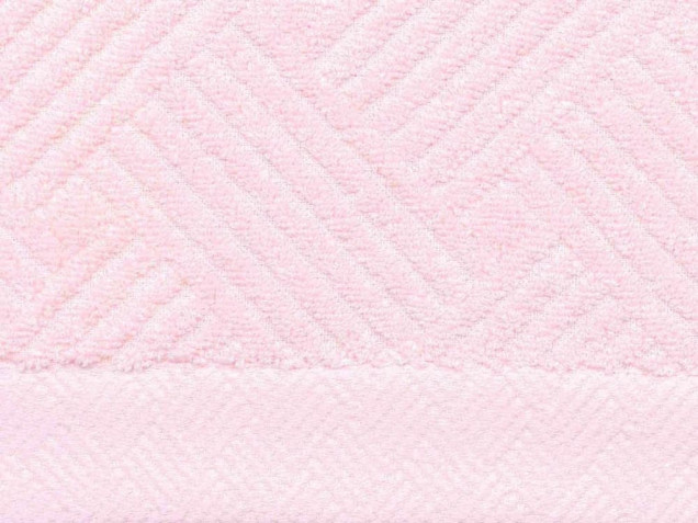 Полотенце махровое с бордюром Лима розовое Fine Line