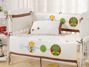 Набор в детскую кроватку с бортиками &quot;DK-26&quot; перкаль Valtery