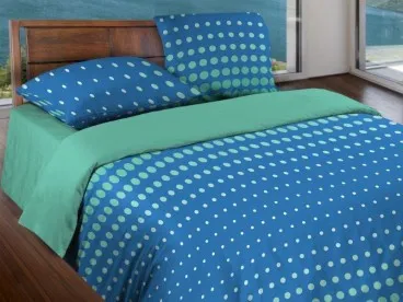 Постельное белье Dot Sea Blue Wenge Motion бязь