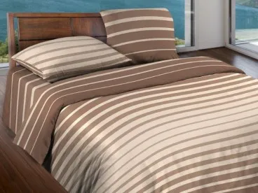 Постельное белье Stripe Brown Wenge Motion бязь
