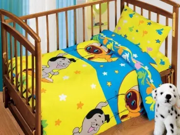 Постельное белье новорожденному "Лунные качели" Союзмультфильм baby бязь