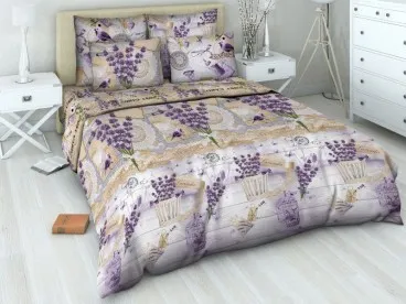 Постельное белье "Шанталь Лаванда" бязь Василиса