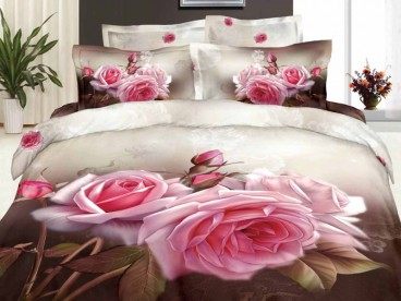 Постельное белье Розы весной Волшебные сны мако-сатин