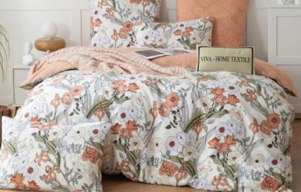 Комплект постельного белье A 338 Viva-Home Textile сатин-люкс