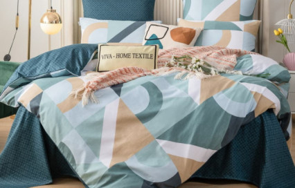 Комплект постельного белье A 296 Viva-Home Textile сатин-люкс