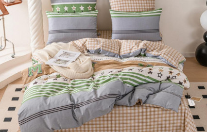 Комплект постельного белье A 368 Viva-Home Textile сатин-люкс