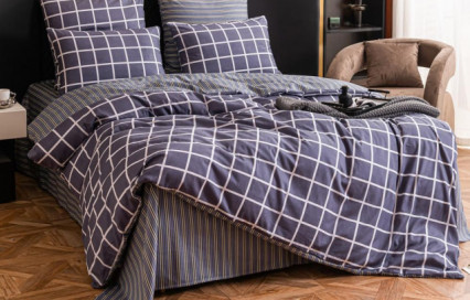 Постельное белье С 652 из сатина Viva-Home Textile