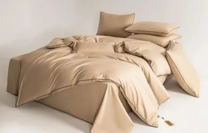 Постельное белье однотонное на резинке OCER005 сатин Элитный Viva-Home Textile