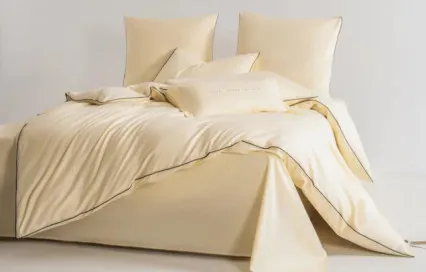 Постельное белье однотонное на резинке OCER010 сатин Элитный Viva-Home Textile