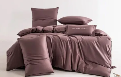 Постельное белье однотонное OCE007 сатин Элитный Viva-Home Textile