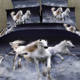 Постельное белье Белые лошади Волшебные сны мако-сатин