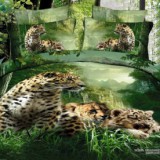 Постельное белье Семья гепардов Волшебные сны мако-сатин
