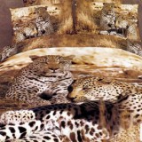 Постельное белье Семья леопардов Волшебные сны мако-сатин