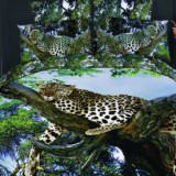 Постельное белье Спящий леопард Волшебные сны  мако-сатин