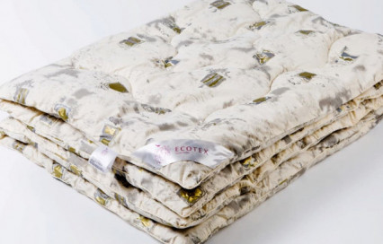 Одеяло Арго Premium Ecotex шерсть мериноса стеганое