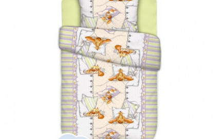 Комплект детского постельного белья Ушастый соня поплин КиндерСон