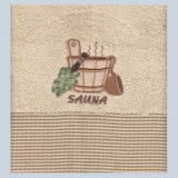 Набор махровых полотенец "Sauna бежевый" Марипоса