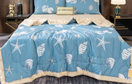 Комплект постельного белья с одеялом OB088 Viva-Home Textile сатин
