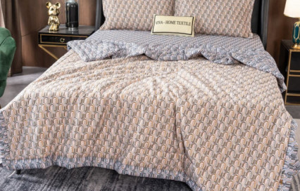 Комплект постельного белья с одеялом OB090 Viva-Home Textile сатин