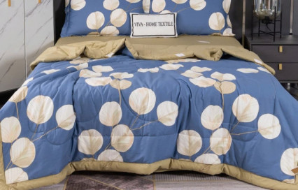 Комплект постельного белья с одеялом OB098 Viva-Home Textile сатин