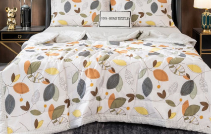 Комплект постельного белья с одеялом OB105 Viva-Home Textile сатин