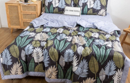 Комплект постельного белья с одеялом OB113 Viva-Home Textile сатин