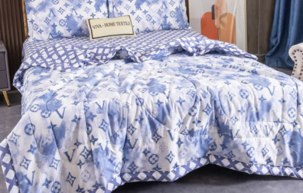 Комплект постельного белья с одеялом OB116 Viva-Home Textile сатин