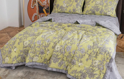Комплект постельного белья с одеялом OB121 Viva-Home Textile сатин