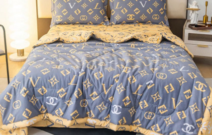 Комплект постельного белья с одеялом OB125 Viva-Home Textile сатин