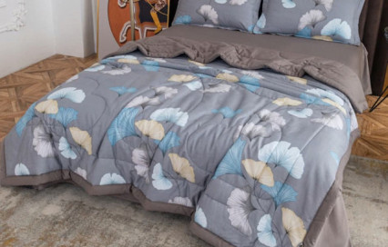Комплект постельного белья с одеялом OB132 Viva-Home Textile сатин