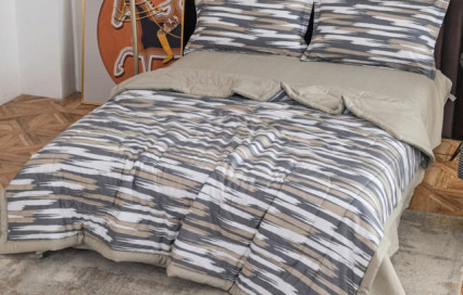 Комплект постельного белья с одеялом OB133 Viva-Home Textile сатин