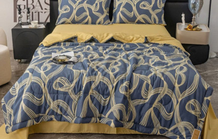 Комплект постельного белья с одеялом OB134 Viva-Home Textile сатин