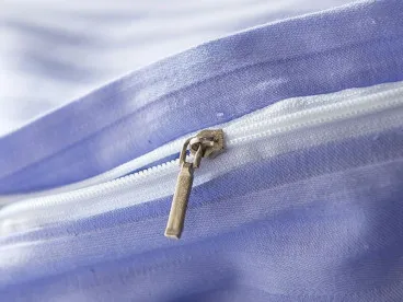 Постельное белье однотонное на резинке CTR009 страйп-сатин Viva-Home Textile