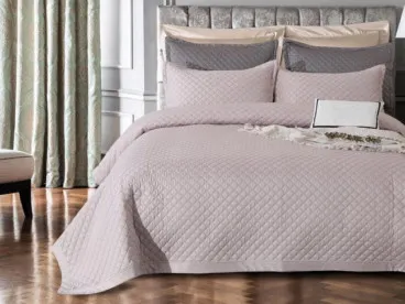 Покрывало стеганное DPK001 искусственный шелк Viva-Home Textile