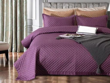 Покрывало стеганное DPK003 искусственный шелк Viva-Home Textile