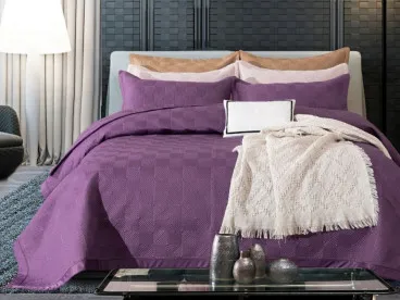 Покрывало стеганное DPL003 искусственный шелк Viva-Home Textile