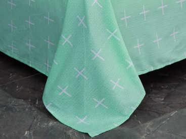 Постельное белье С 447 из сатина Viva-Home Textile