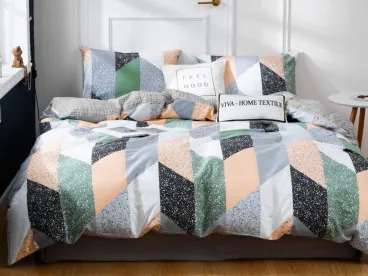 Постельное белье С 382 из сатина Viva-Home Textile