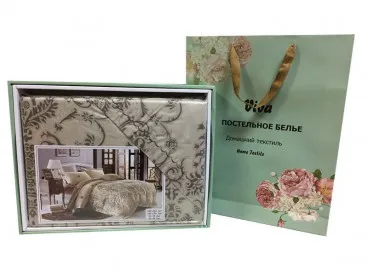 Постельное белье CN 126 сатин с вышивкой Viva-Home Textile