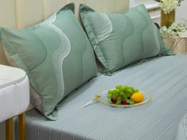 Комплект постельного белья с одеялом OB009 Viva-Home Textile сатин