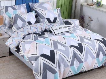 Постельное белье С 492 из сатина Viva-Home Textile