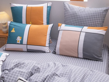 Комплект постельного белье A 210 Viva-Home Textile сатин-люкс