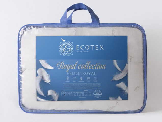 Одеяло пуховое Феличе Royal Ecotex кассетное
