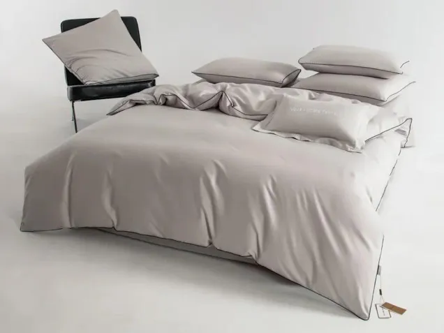 Постельное белье однотонное OCE002 сатин Элитный Viva-Home Textile